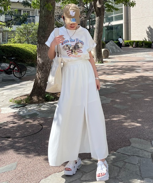 「SPIRALGIRL」 半袖Tシャツ FREE ホワイト レディース_画像3