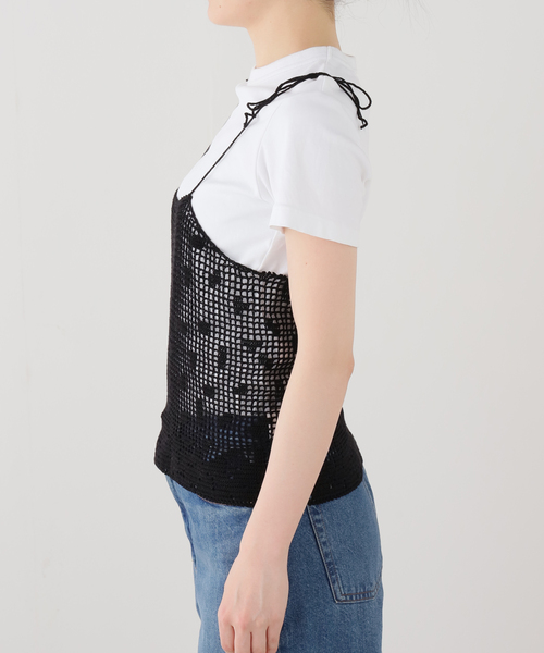 ブラウス シャツ SAYAKA DAVIS CROCHET CAMISOLE WKT130-PC：キャミブラウス レディースの画像