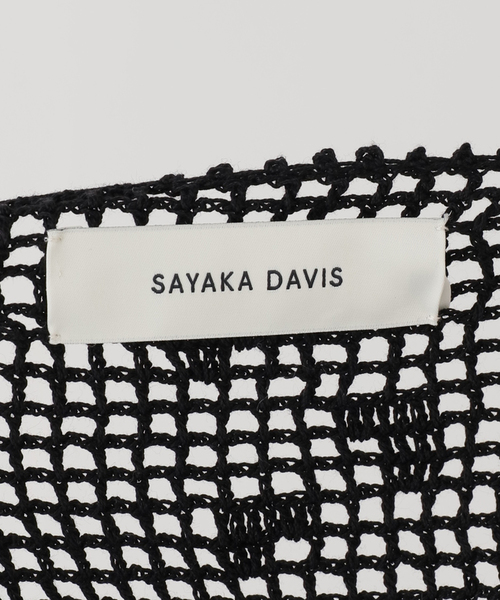 ブラウス シャツ SAYAKA DAVIS CROCHET CAMISOLE WKT130-PC：キャミブラウス レディースの画像