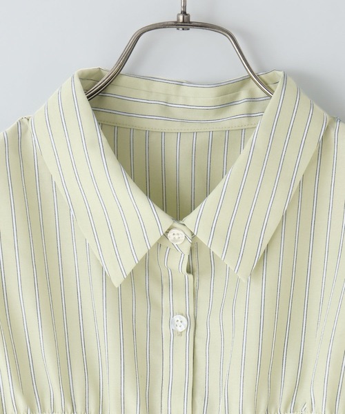 tシャツ ストライプシャーリングＳＳ 675847 レディースの画像