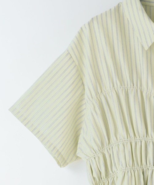 tシャツ ストライプシャーリングＳＳ 675847 レディースの画像