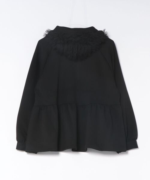 「PICCIN PERLA」 ジップアップパーカー M ライトグレー レディース_画像2