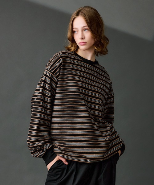 「WETTEMPT」 長袖Tシャツ MEDIUM ブラック メンズ_画像3