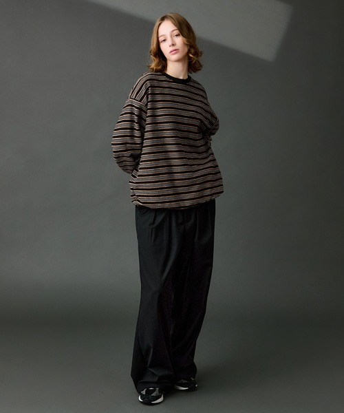 「WETTEMPT」 長袖Tシャツ MEDIUM ブラック メンズ_画像7