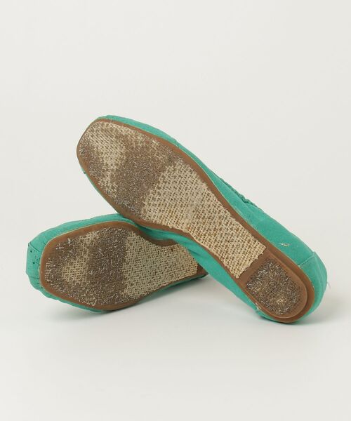 「TOMS」 フラットパンプス 23.5cm グリーン レディース_画像3