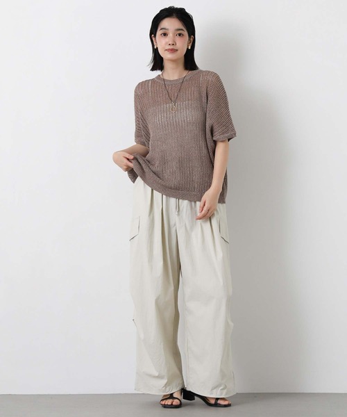 ワイドパンツ パンツ パラシュートカーゴパンツ レディースの画像