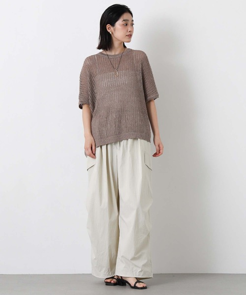 ワイドパンツ パンツ パラシュートカーゴパンツ レディースの画像