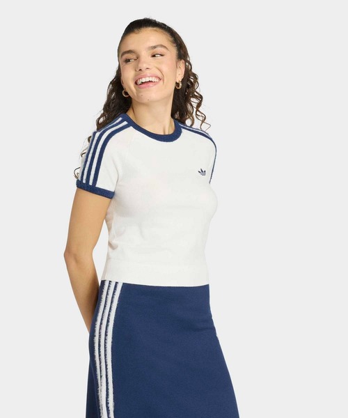 adidas（アディダス） adidas tシャツ 半袖 ニット Tシャツ