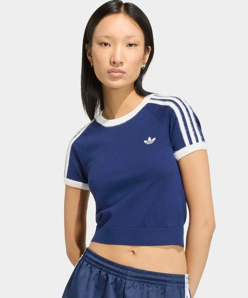 adidas（アディダス） adidas tシャツ 半袖 ニット Tシャツ