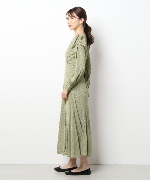 「archives」 長袖ワンピース MEDIUM ブルーグレー レディース_画像5