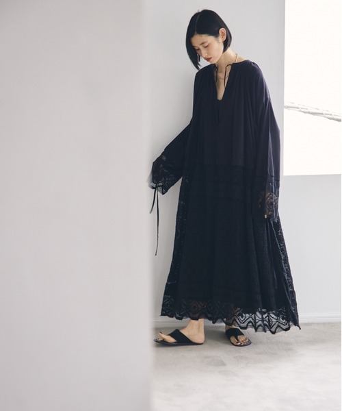 TODAYFUL ワンピース ブラック TODAYFUL 「TODAYFUL」 長袖ワンピース 38inch ブラック レディース