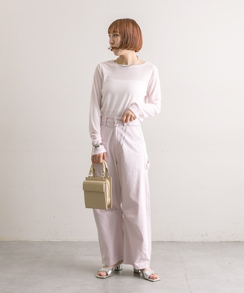 「mystic」 ペインターパンツ 2 アイボリー レディース_画像9