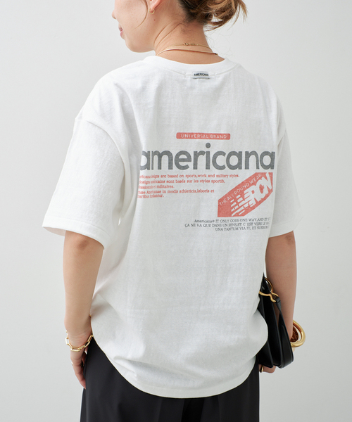 AMERICANA（アメリカーナ） tシャツ 半袖 「AMERICANA/アメリカーナ