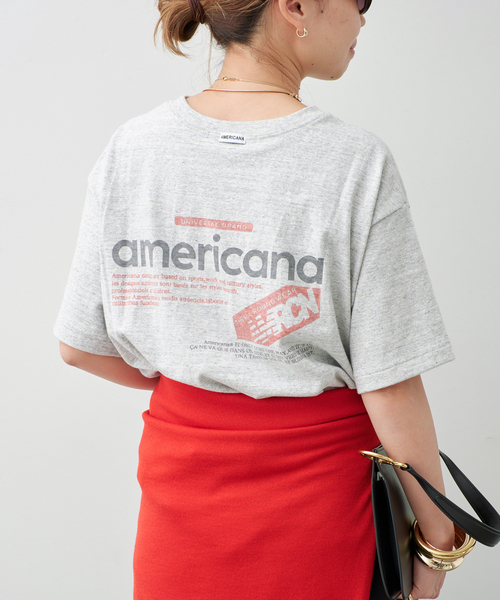 AMERICANA（アメリカーナ） tシャツ 半袖 「AMERICANA/アメリカーナ
