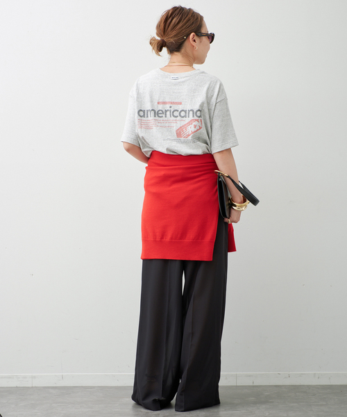 AMERICANA（アメリカーナ） tシャツ 半袖 「AMERICANA/アメリカーナ