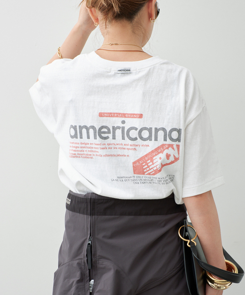 AMERICANA（アメリカーナ） tシャツ 半袖 「AMERICANA/アメリカーナ