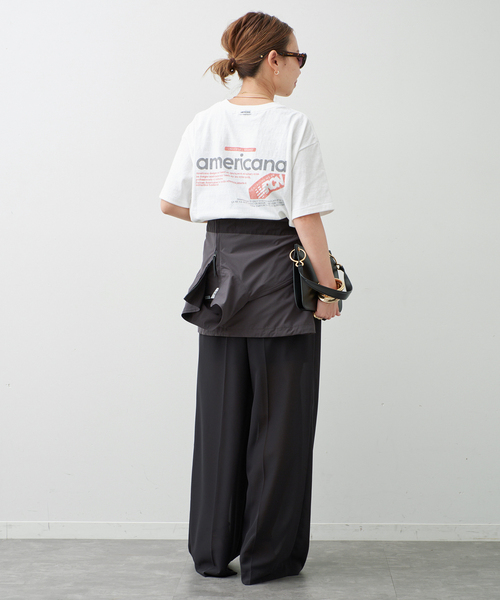 AMERICANA（アメリカーナ） tシャツ 半袖 「AMERICANA/アメリカーナ
