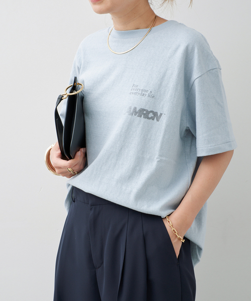 AMERICANA（アメリカーナ） tシャツ 半袖 「AMERICANA/アメリカーナ