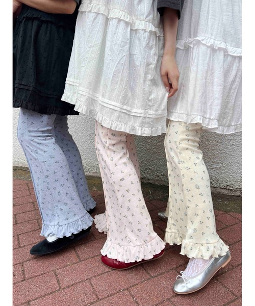「WC」 ブーツカットパンツ FREE アイボリー レディース_画像3