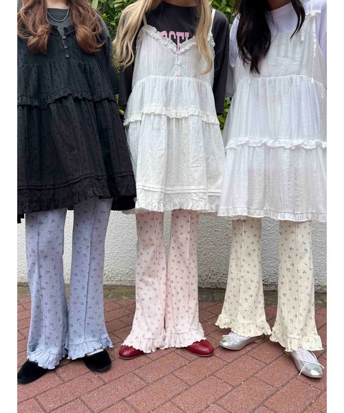 「WC」 ブーツカットパンツ FREE アイボリー レディース_画像4