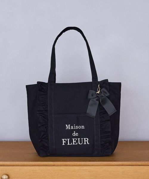 Maison de FLEUR（メゾンドフルール） トートバッグ フロントフリル