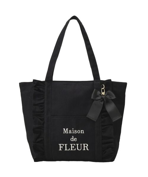 Maison de FLEUR（メゾンドフルール） トートバッグ フロントフリル