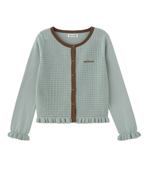 「MILKFED.」 ニットカーディガン ONE SIZE ネイビー レディース_画像3