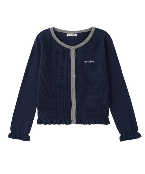 「MILKFED.」 ニットカーディガン ONE SIZE ネイビー レディース_画像4
