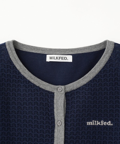 「MILKFED.」 ニットカーディガン ONE SIZE ネイビー レディース_画像6