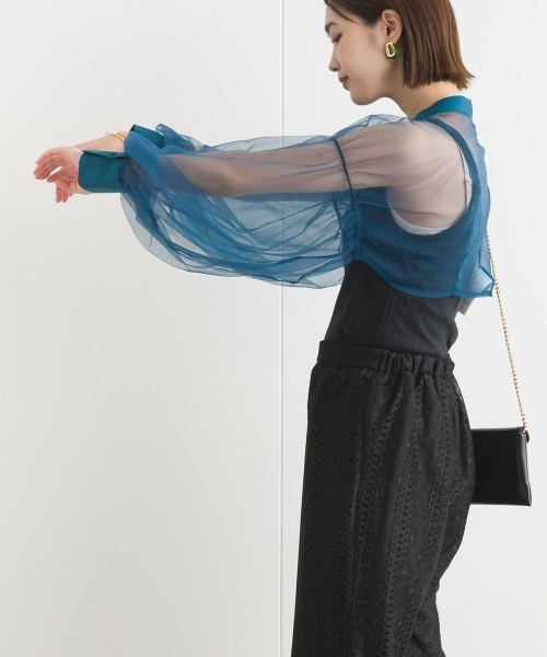 「terrace」 ボレロ MEDIUM ブラック レディース_画像5