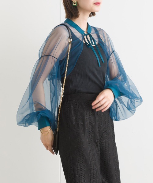 「terrace」 ボレロ MEDIUM ブラック レディース_画像6