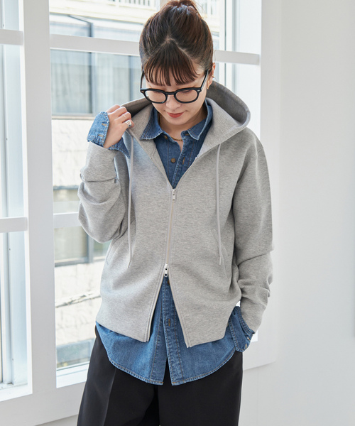 スピック&スパン　ネイビー ジップアップコート Spick＆Span（スピック アンド スパン） 「Spick & Span」 ジップ