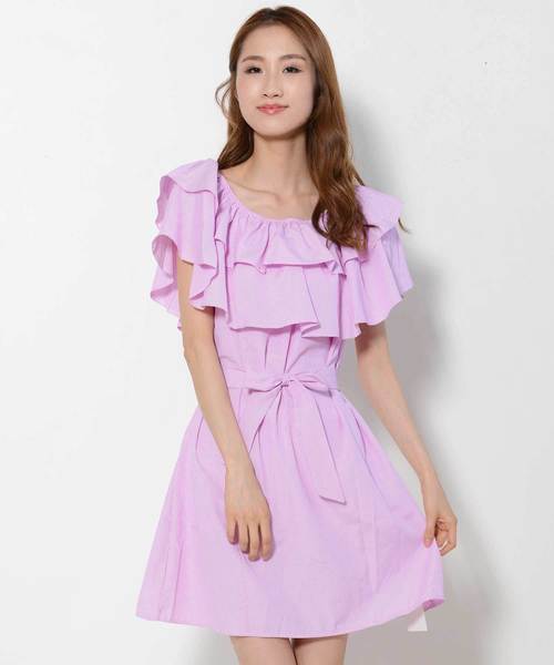 ワンピース ストライプフリルオフショルワンピ Zozotown Paypayモール店 通販 Paypayモール