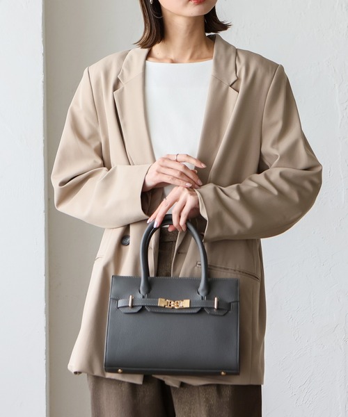 【えにょにょん】グレージュ バッグ 2way Neutral Gray/2way ショルダーバッグ ジェーン -軽くて丈夫、雨の日も