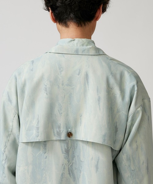 CLANE HOMME 総柄 スタンドカラージャケット サイズ1 ライトグリーン CLANE HOMME 総柄 スタンドカラージャケット サイズ1 ライトグリーン