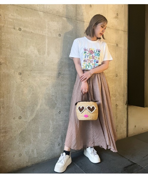 a-jolie かごバッグ カゴバッグ 「a-jolie/アジョリー」パール