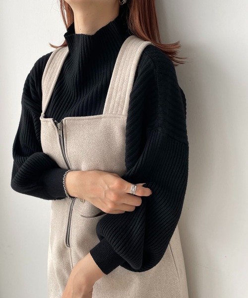 210nouve（トゥージュヌーヴ） ニット セーター ボトルネックバルーン