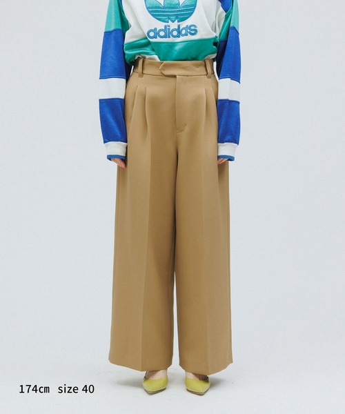 M TO R パンツ 「SUSTAINABLE」DOUBLETUCK WIDE PANTS M TO R パンツ 「SUSTAINABLE」DOUBLETUCK WIDE PANTS