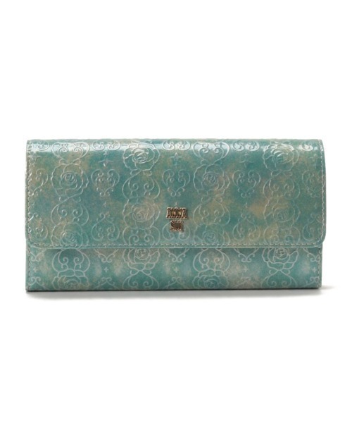 ANNA SUI（アナスイ） 長財布 財布 ローズハート フラップ長財布