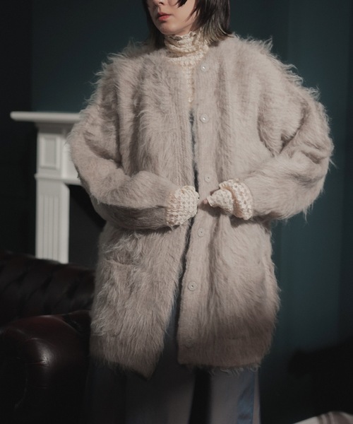 ANOGH(アノフ) ニット セーター BRUSH FUR CARDIGAN ANOGH(アノフ) ニット セーター BRUSH FUR CARDIGAN