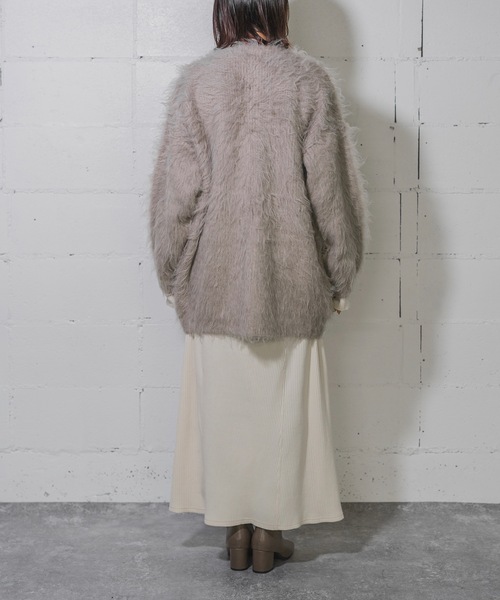 ANOGH(アノフ) ニット セーター BRUSH FUR CARDIGAN ANOGH(アノフ) ニット セーター BRUSH FUR CARDIGAN