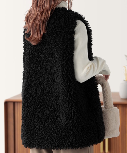 ベスト ジレ アソートファーベスト レディース : ZOZOTOWN Yahoo!店