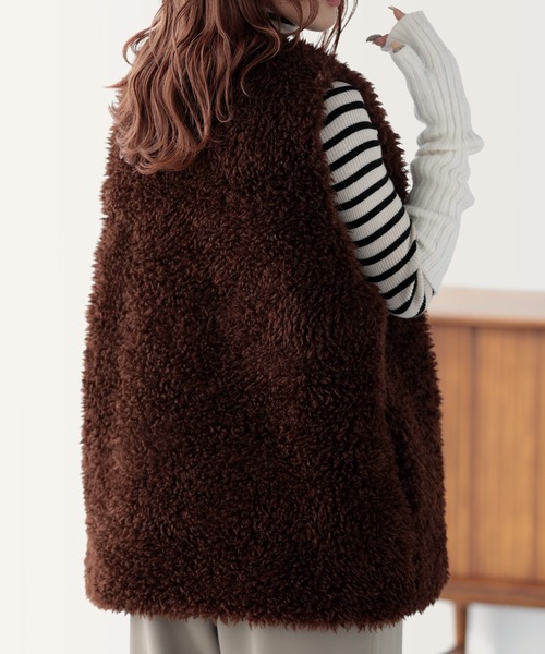 ベスト ジレ アソートファーベスト レディース : ZOZOTOWN Yahoo!店