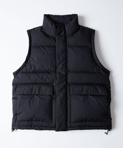 firsthand × FIRST DOWN 別注ダウンベスト ショート丈 WEB限定】ショート バブルダウンベスト(S ホワイト): ジャケット