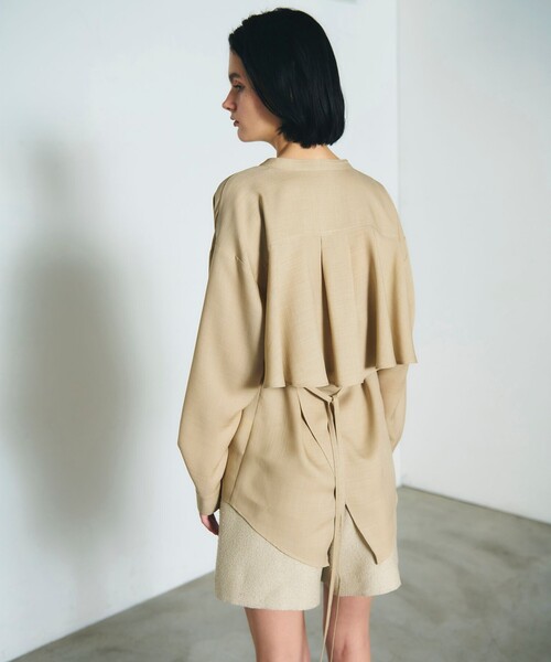 ブラウス シャツ バックシャンオーバーシャツ レディース trim_ofgrc_itema688c4a4cfc011e