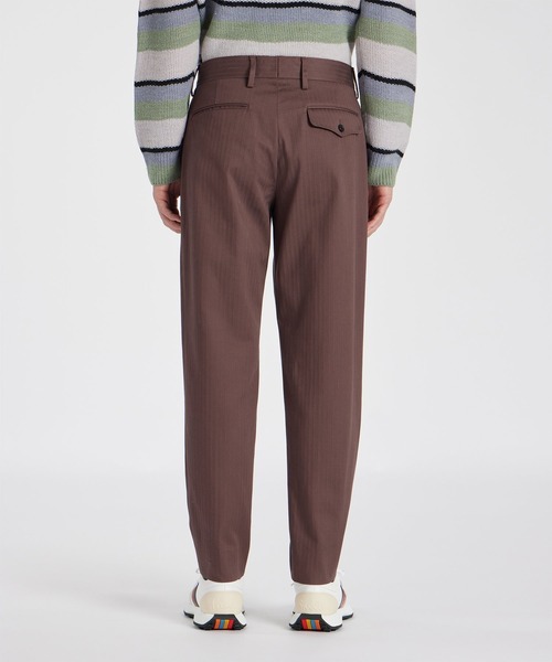 【新品】タグ付き　Paul Smith メンズ　スウェードパンツ　ブラウン　L 新品】タグ付き Paul Smith メンズ スウェードパンツ ブラウン L