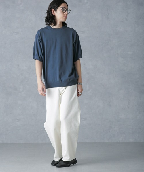 crepuscule セーター ニット crepuscule/別注 S/S CREWNECK KNIT