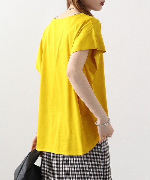 tシャツ BRODIAEA 袖タックロゴT レディース : ZOZOTOWN Yahoo