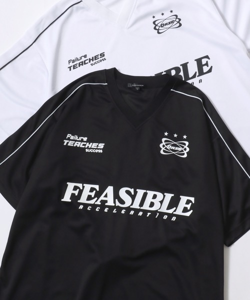 サッカーゲームシャツ　オーバーサイズ　メッシュ素材　K-popスポーツMIX Lazar tシャツ Soccer Game Shirt/オーバーサイズ 接触冷感/吸水