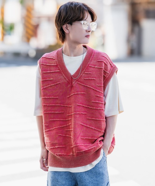 ベスト ジレ V-NECK SWEAT VEST レディース メンズ COO+i ベスト ジレ Vネックスウェットベスト レディース